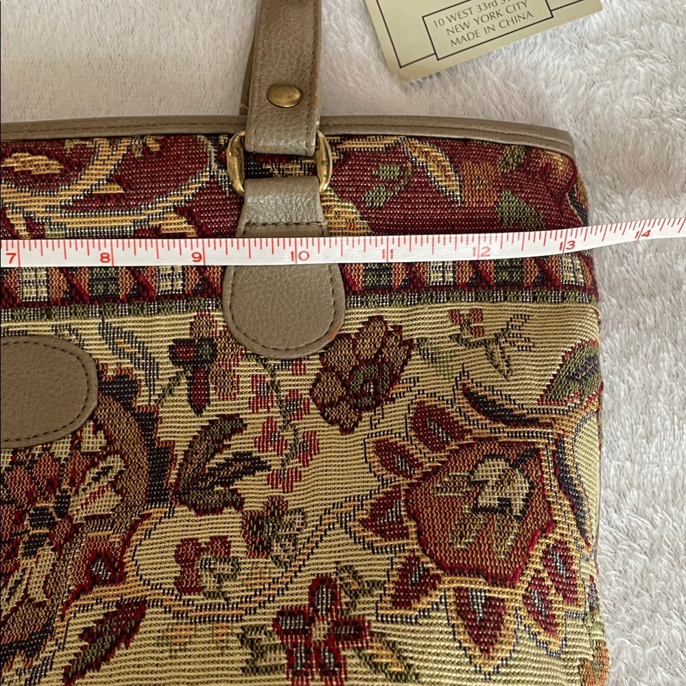 Classy Vintage Look NWT Floral Brocade Purse - Picture 4 of 15